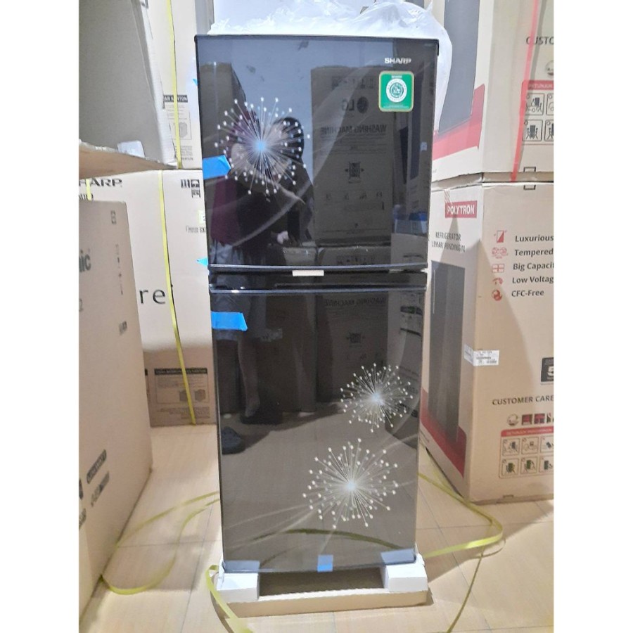 KULKAS SHARP 2PINTU SJ237MG SJ-237MG SJ 237 MG DP DB
