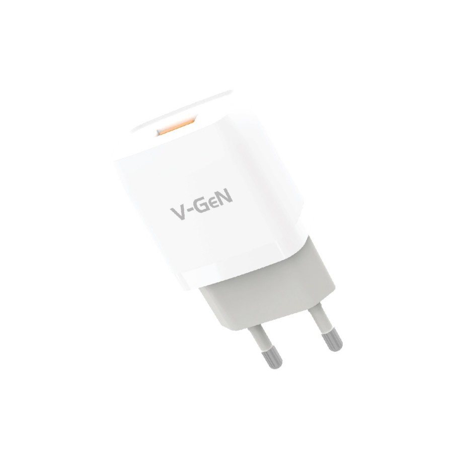 Adaptor Charger V-GeN VTC1-21 2.4A 1 Port USB Travel Charger VGEN
