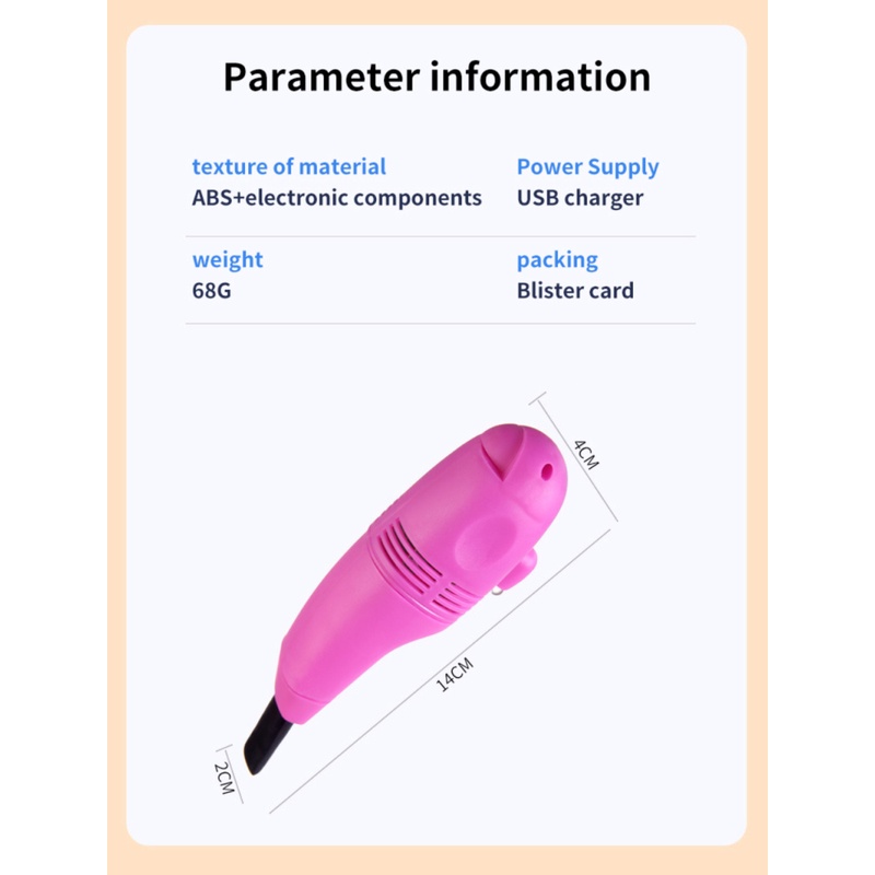 ღ Handheld USB Vakum Mini PC Laptop Sweeper Isi Ulang Komputer Peniup Debu Multifungsi USB Keyboard Debu Sikat Desktop Pembersih Debu alat