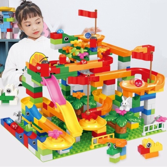 

Unik Mainan Balap Kelereng TRACK MAZE TOY BRICKS MARBLE RACE RUN READY - 248 Berkualitas