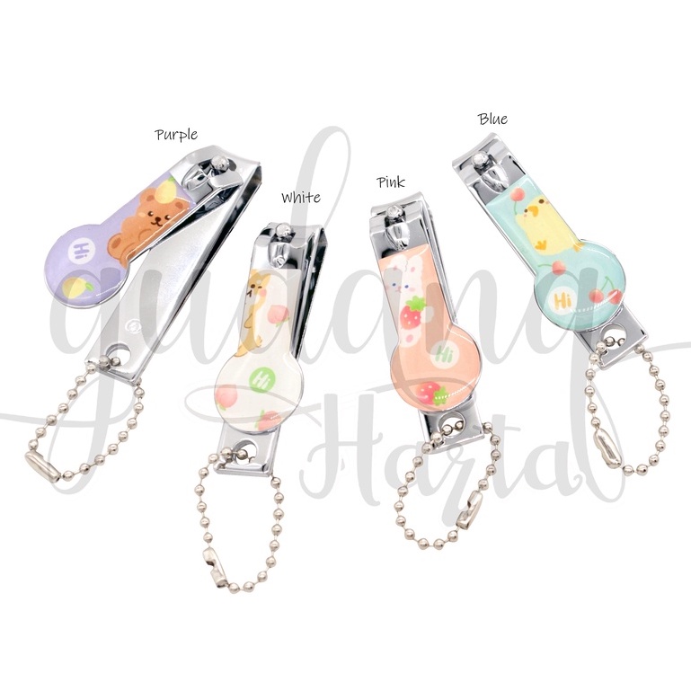 Gunting Kuku Animal Nail Clip Lucu Motif Bear Chicken Rabbit GH 508007