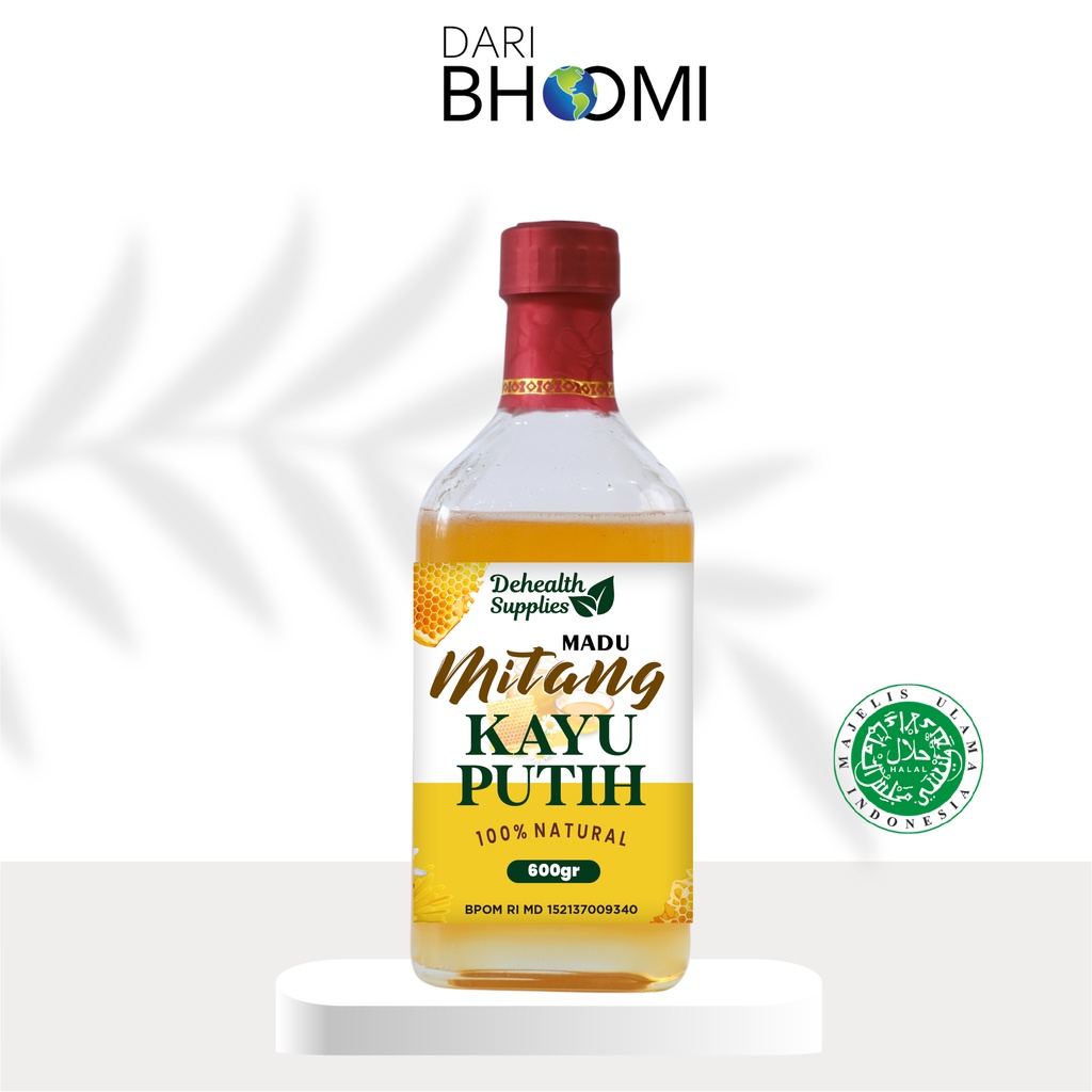 Dehealth Madu Mitang Kayu Putih Botol Kaca 600gr