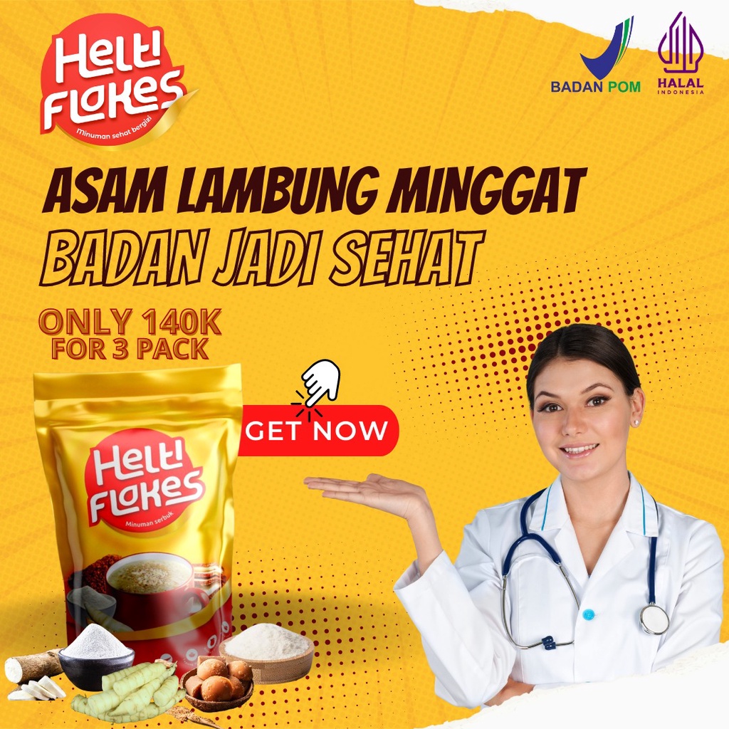 

PROMO PAKET 5 BOX HELTIIFLAKES SEREAL SEHAT UMBI GARUT | AMPUH MENGATASI ASAM LAMBUNG KRONIS | 100% PRODUK ORIGINAL | GERD, ASAM LAMBUNG,DIET | 200 gr | PAKET 5 BOX