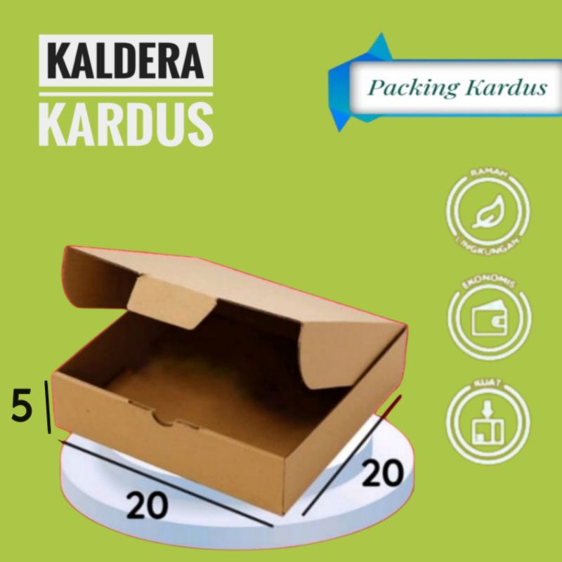 

kardus Die Cut 20x20x5 packaging Hampers pizza baju kue roti