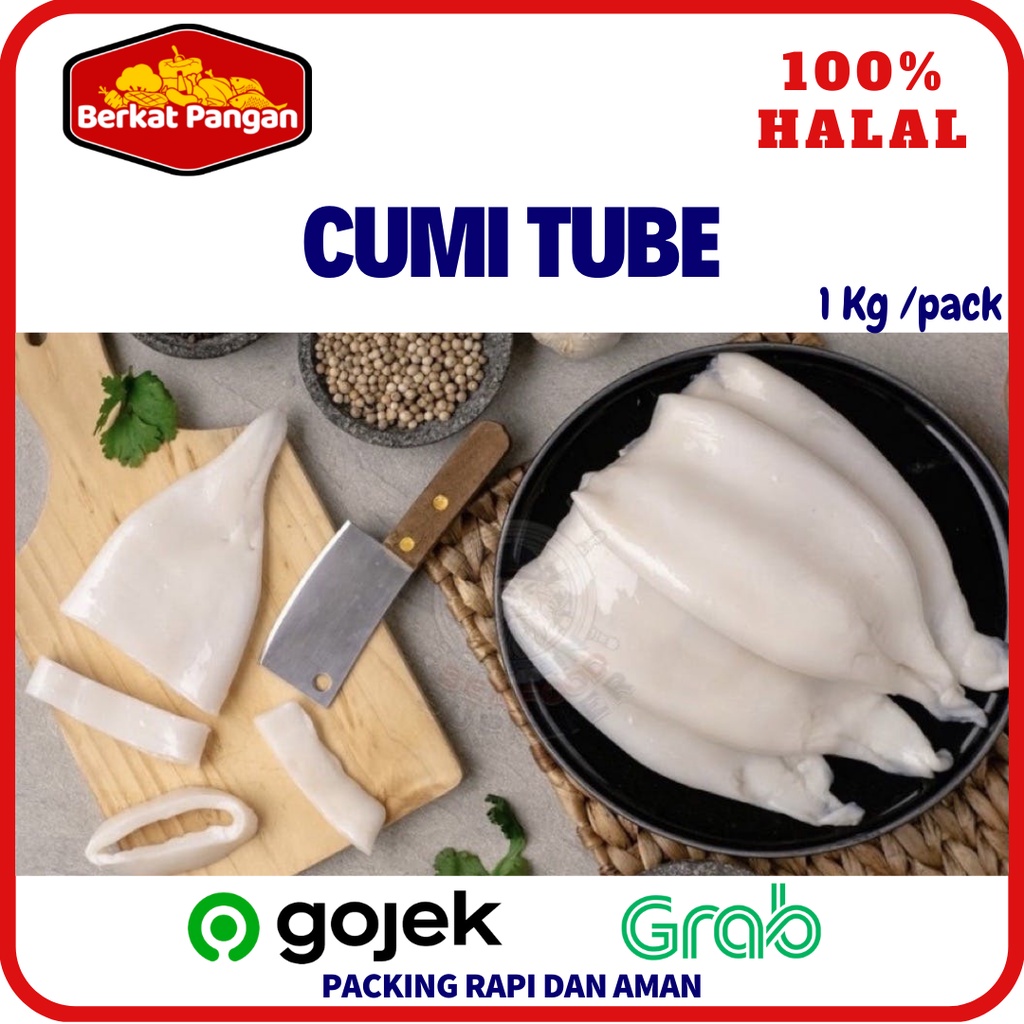 Cumi Kupas Bersih / Cumi Tube Frozen 1kg