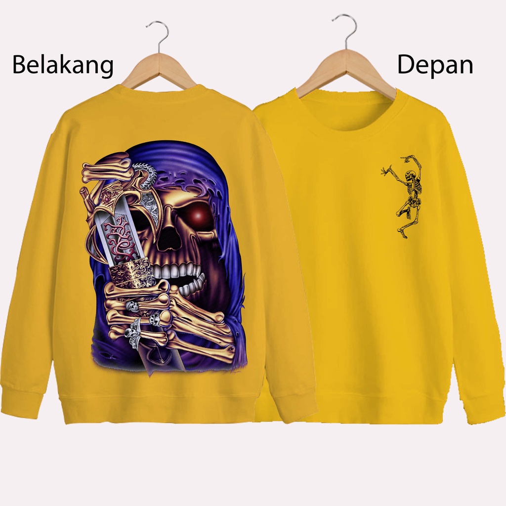 SWEATER UNISEX DB TENGKORAK DANCE PRIA DAN WANITA SWEATER JUMBO