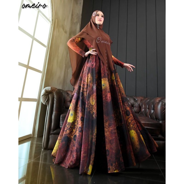 GAMIS MEWAH KONDANGAN LEBARAN PHINISI SERIES BY OMEIRO/ELMUMTAZA