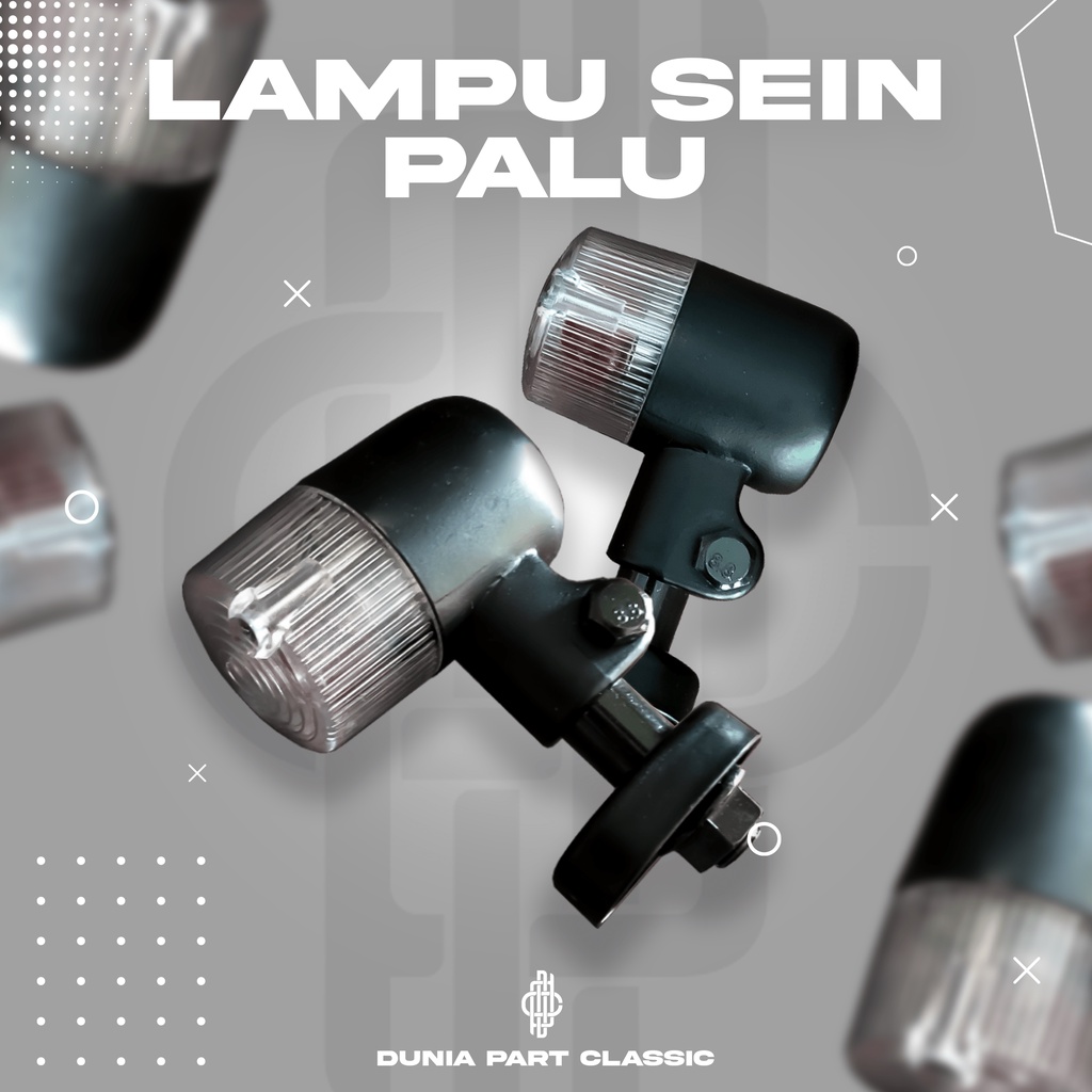 Lampu Sein Model Palu Hitam