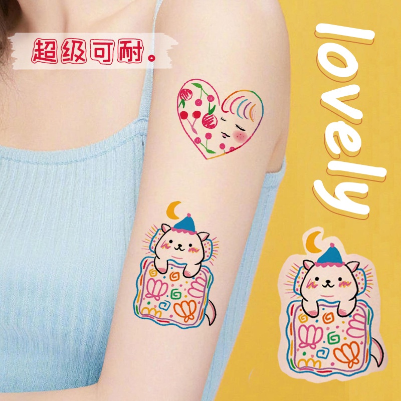 (30 LEMBAR)STICKER TATTO TEMPORER/ TATO TEMPORARY TAHAN AIR/ TATO ANAK PALSU/ TATYO LUCU/ TATO AIR