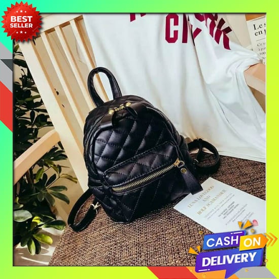 Tasku - Miko Tas Ransel Mini Bulu Wanita Remaja Fashion Trend Korea M_S 004 Tas Ransel Kulit Jahit K
