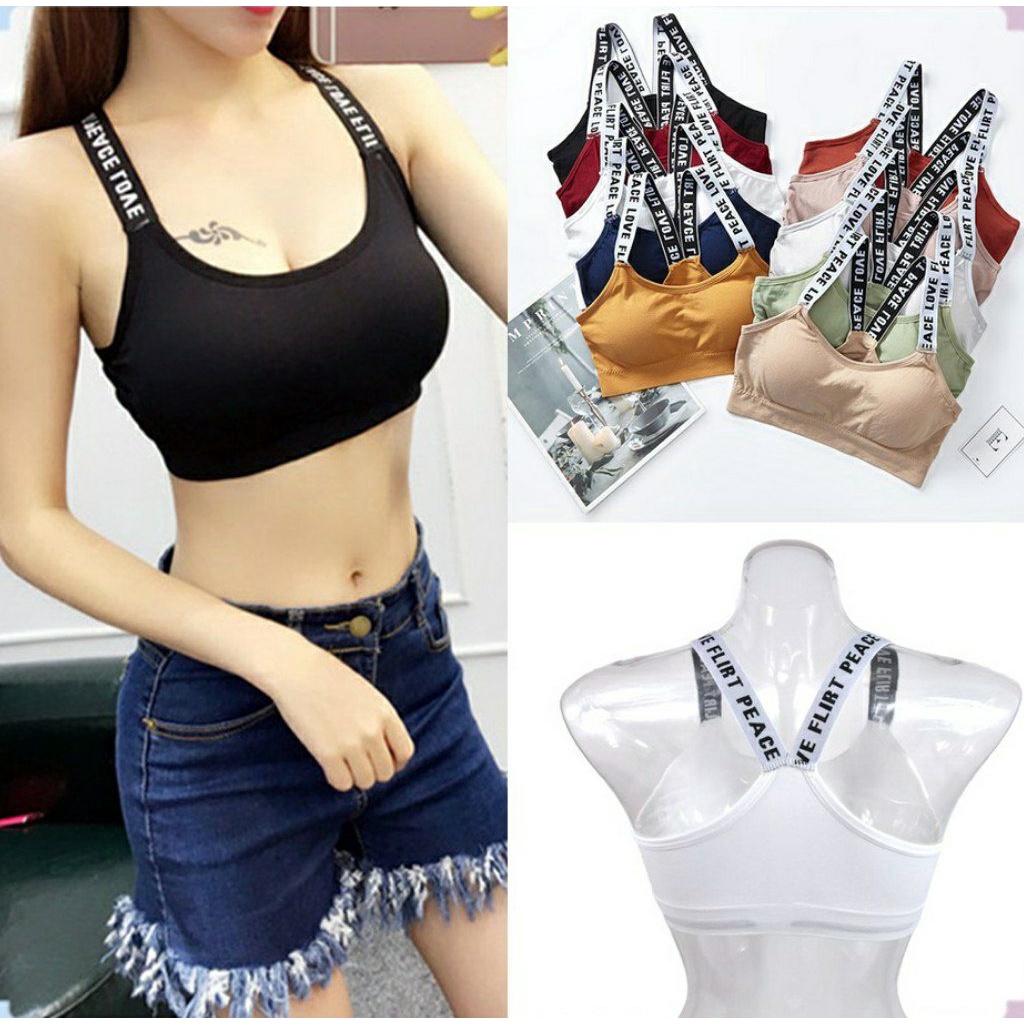 TGM - TK004 Sport Bra Bra Wanita Tanpa Kawat Pakaian Dalam Wanita Bra Yoga Bra Olahraga High Quality