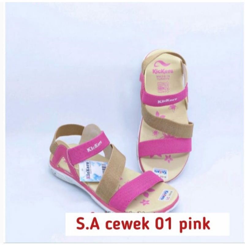 (cod) sandal anak cewek 26-35 sepatu sandal Kickers murah berkualitas sendal anak slop selop slip on