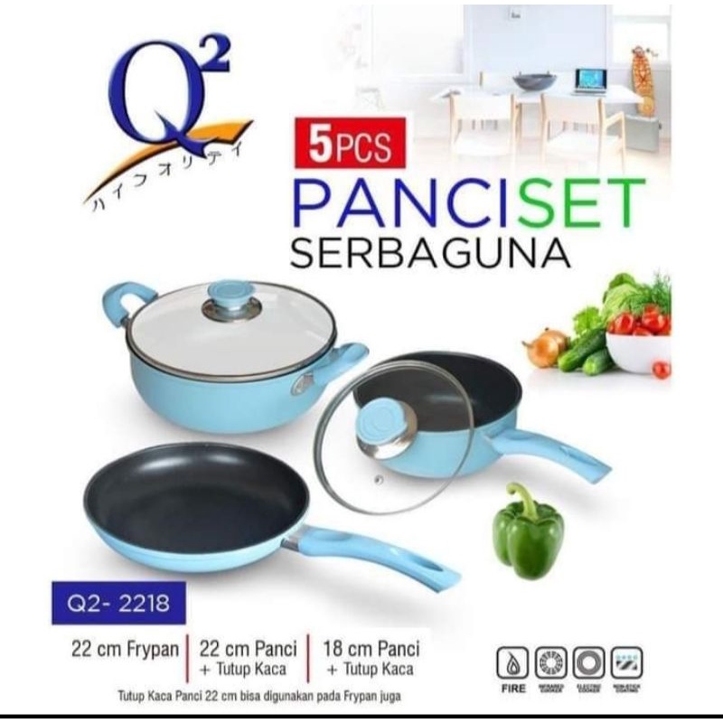 Panci Set Q2 2218 5 Pcs