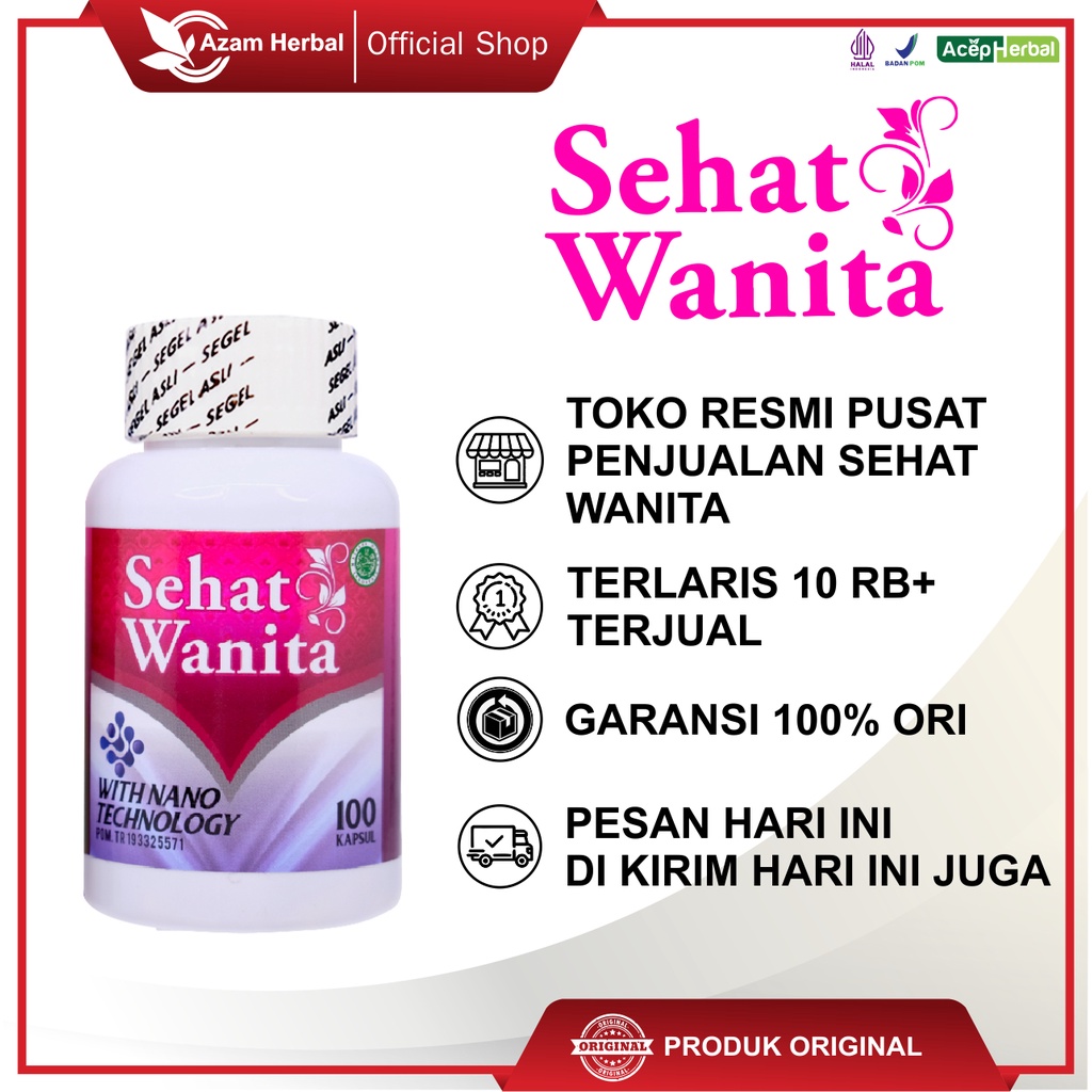 Jual Sehat Wanita 100 Asli Original Herbal Untuk Promil Dan Masalah Kewanitaan Obat Keputihan 8833