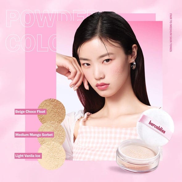 ✿ELYSABETHME✿  BNB BARENBLISS soul matte bedak tabur korea loose powder menyerap minyak di wajah