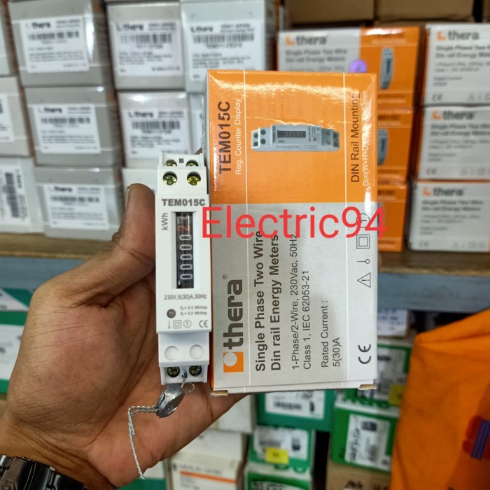 Komp Kwh Meter Analog Tem015C 1 Phase Merk Thera Range 5(30)A