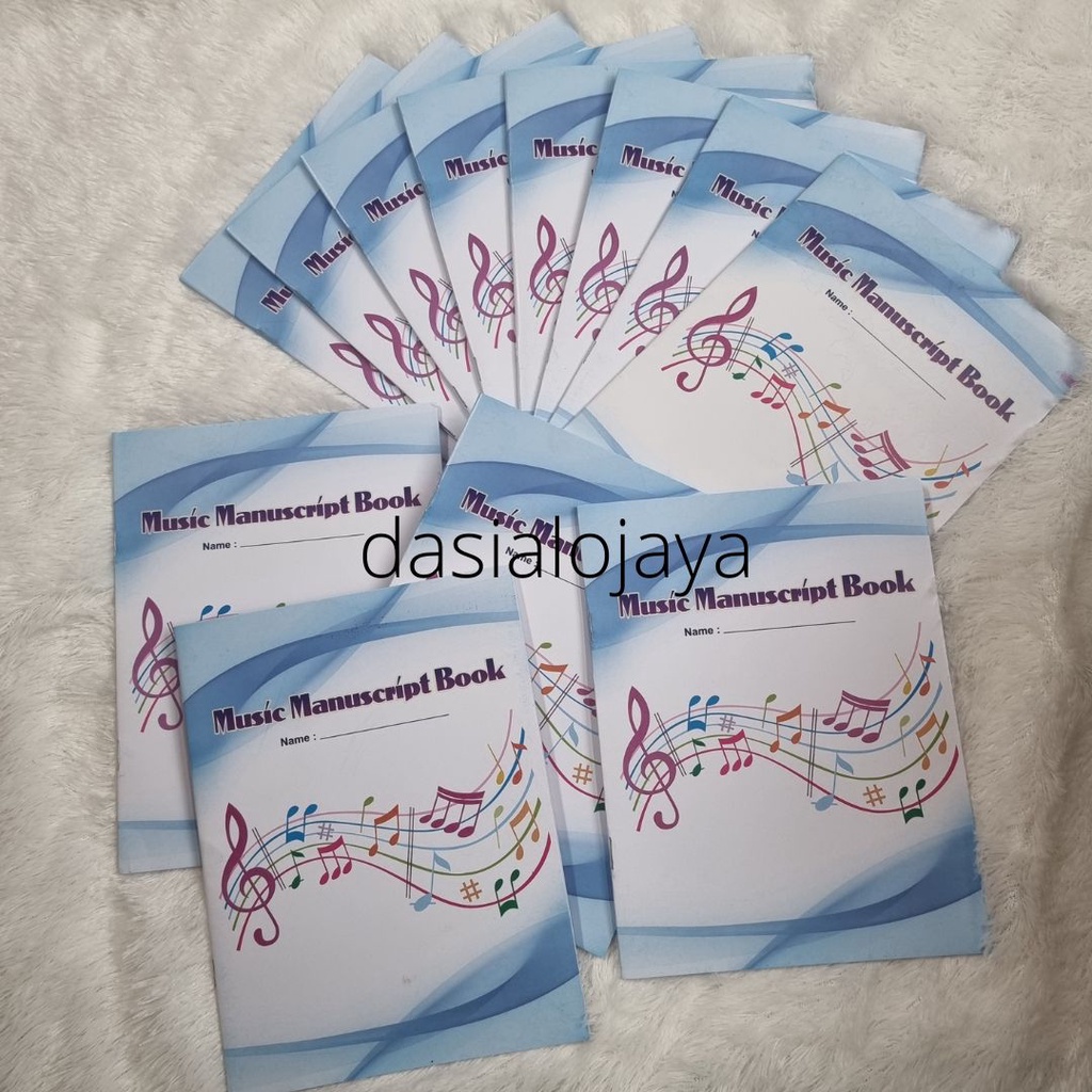 

Buku tulis musik garis lima / buku garis paranada / manuscript book music book - dasialojaya