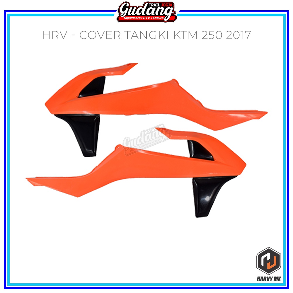 Cover Tangki Tutup Body Sayap Depan Legshield KTM 250 2017 Hitam Orange Putih