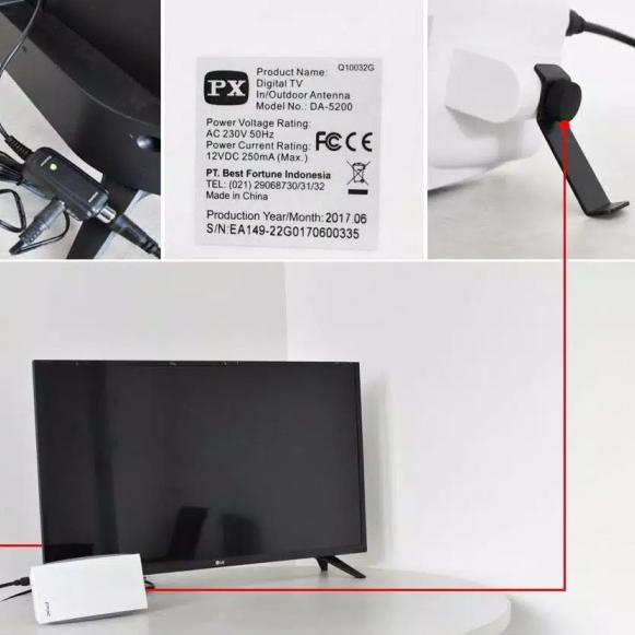 Antena TV digital indoor outdoor PX DA-5200