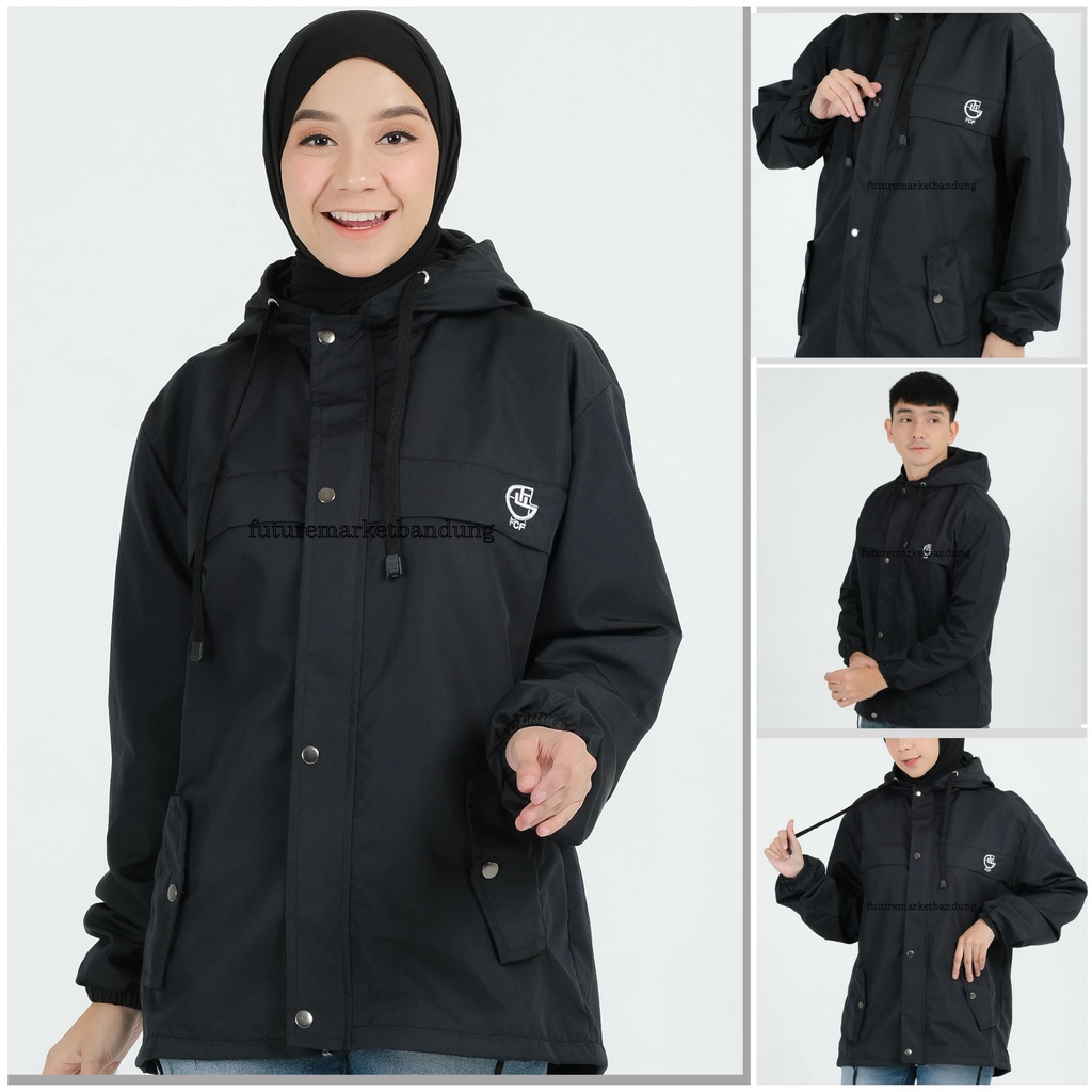 Jaket pria wanita M L XL XXL jumbo IKC 002 distro cbr six Bandung keren grosir pakaian pria H0D7 jacket jaket parasut parasit jaket gunung pria wanita WATERPROOF ORIGINAL FCF jaket hoodie jaket cowok cewek