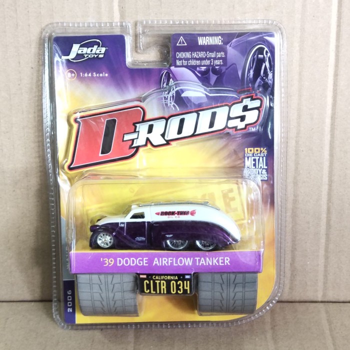 Jada D-Rods Wave 3 39 Dodge Airflow Tanker Purple White