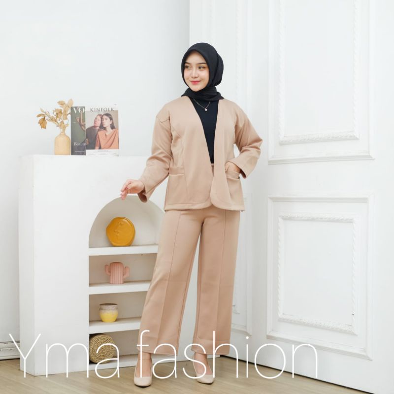 YMA // Nabila blezer skuba // CARDIGAN JEANS