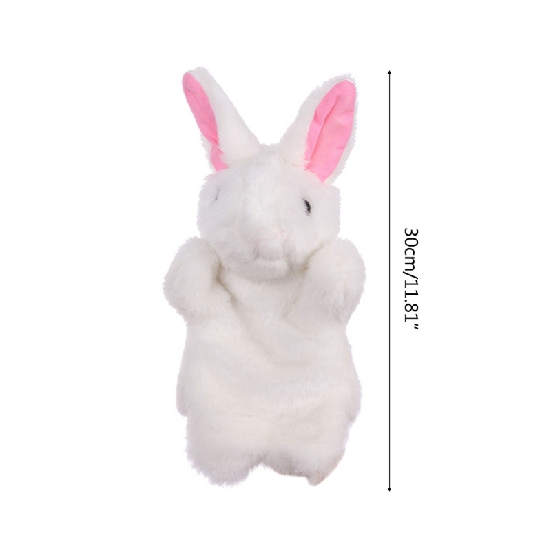 Mary Bunny Hand Puppets 12 &quot;Boneka Tangan Boneka Kelinci Binatang Lembut Untuk Anak