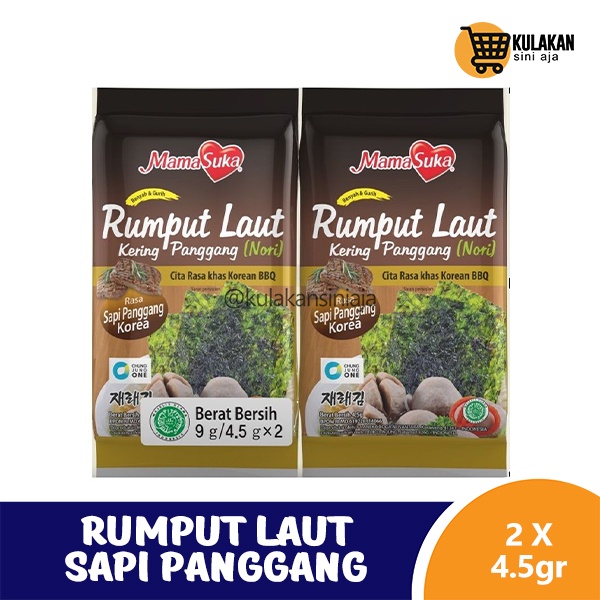 

Mamasuka Rumput Laut Panggang - Nori BBQ 2 X 4.5 Gram
