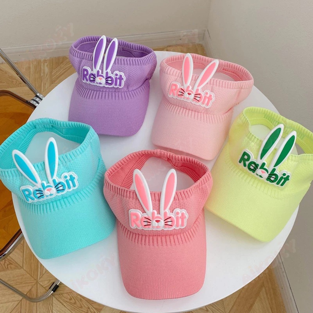 Aikoky Topi Anak Rabbit/Topi golf anak rabbit/Topi pantai anak lucu