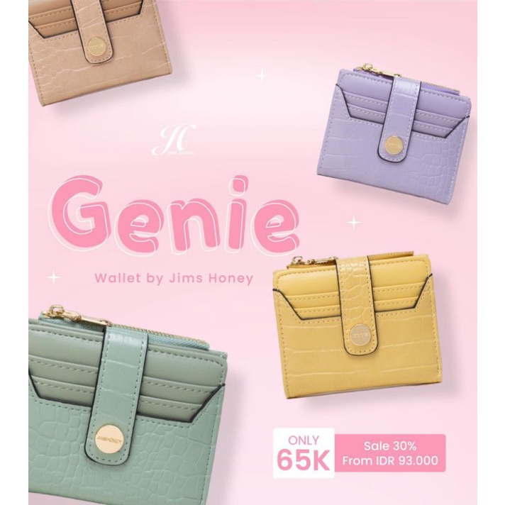 JIMS HONEY GENIE WALLET DOMPET LIPAT WANITA GENIE WALLET JIMS HONEY
