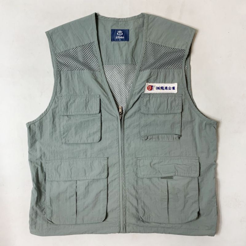 ZIBEN Vest Untility Multi Pocket Second Original