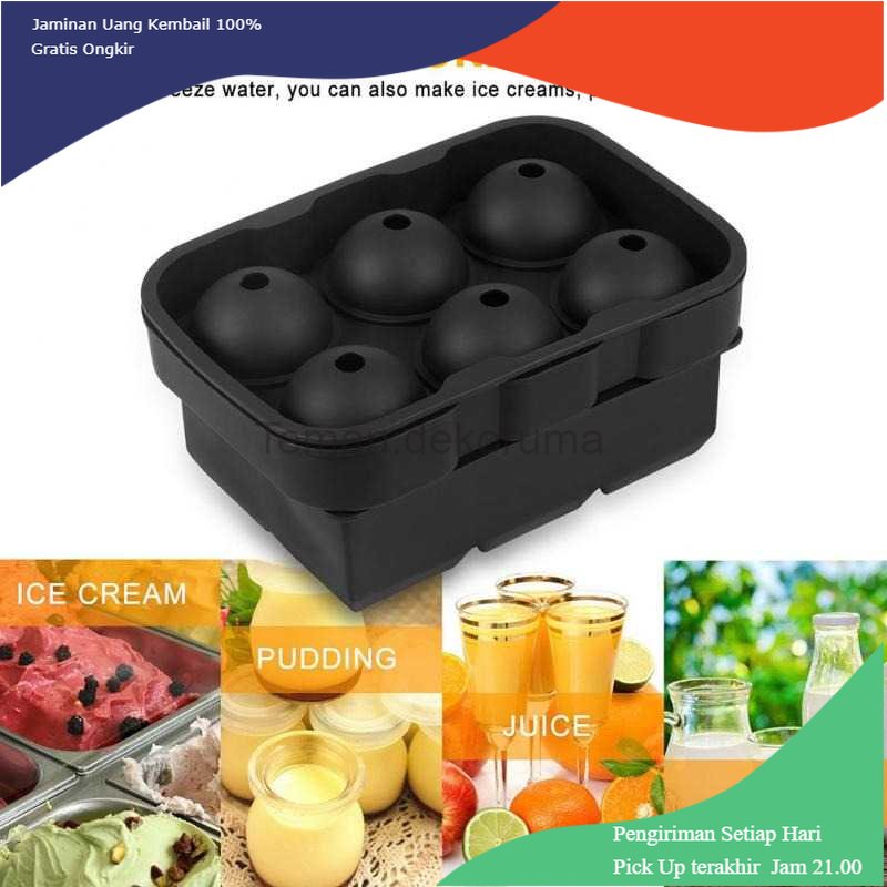 TD - PR Winzwon Cetakan Es Batu Ice Cube Tray Cube + Ball 2 PCS - CW76685