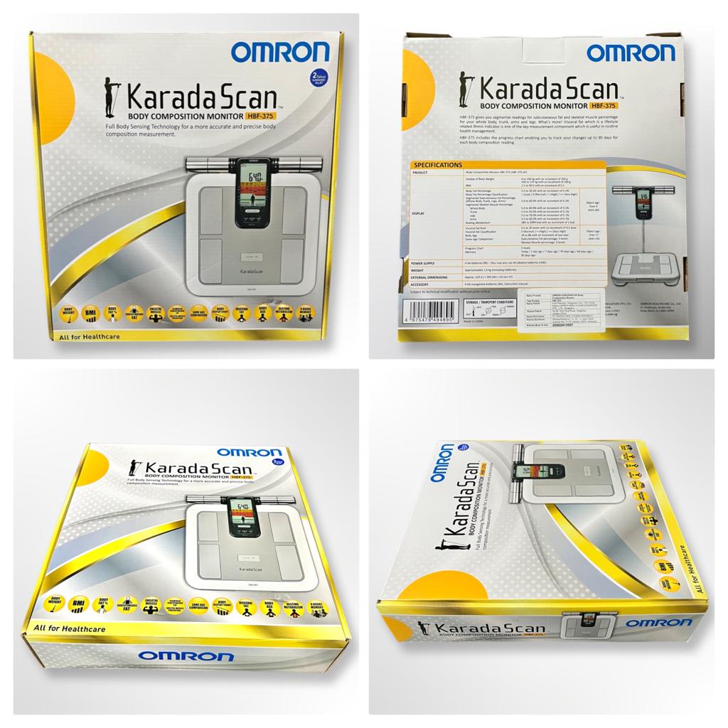 TIMBANGAN OMRON KARADA SCAN HBF 375 / BODY FAT COMPOSITION MONITOR  / TIMBANGAN LEMAK KARADA SCAN OMRON