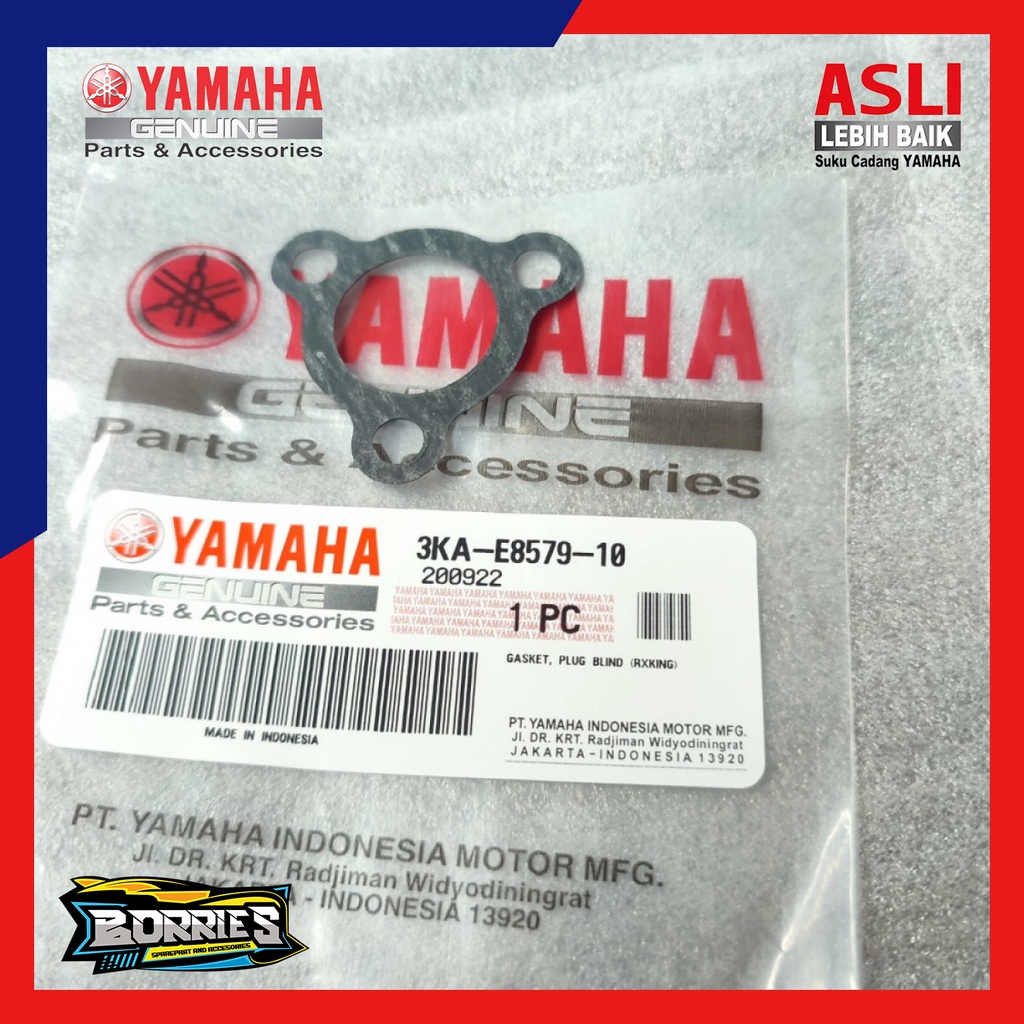 PAKING GASKET PLASTIK TUTUP NETRAL RX KING ASLI ORIGINAL YAMAHA YGP 3KA-E8579-10