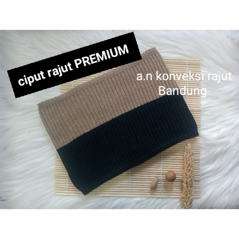 ciput rajut  premium 2warna inner rajut premium bandana rajut