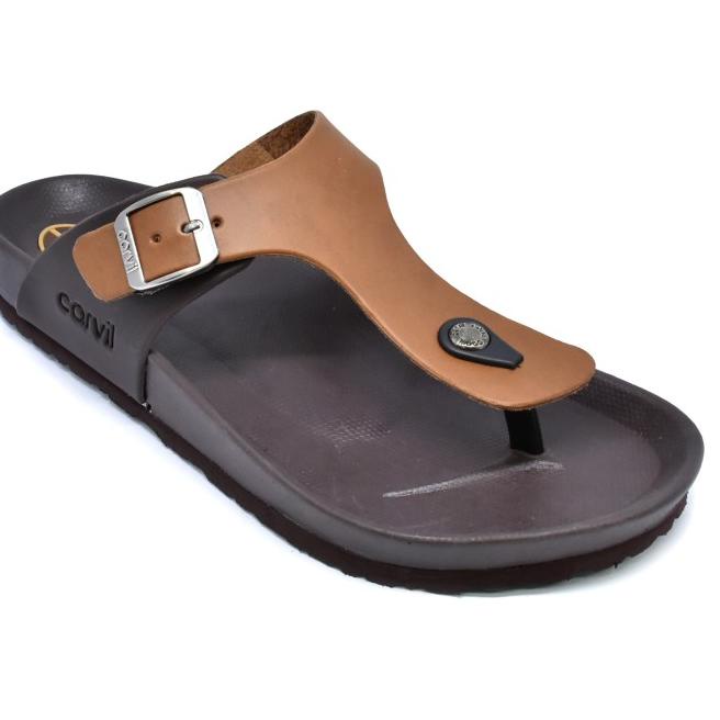 Carvil Sandal Pria BOSTON-01M STONE/BROWN - 41