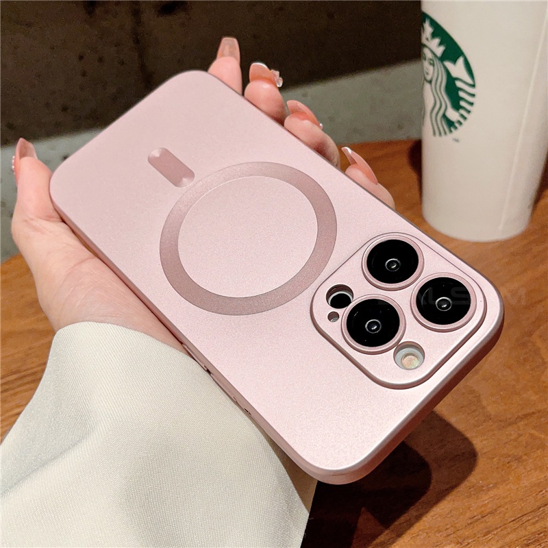 matte pelindung camera case iphone 14 pro max premium  14 plus casing iphone 14 13 12 pro max Magnetik ring Silikon shockproof Fully closed to protect the mobile  Soft case