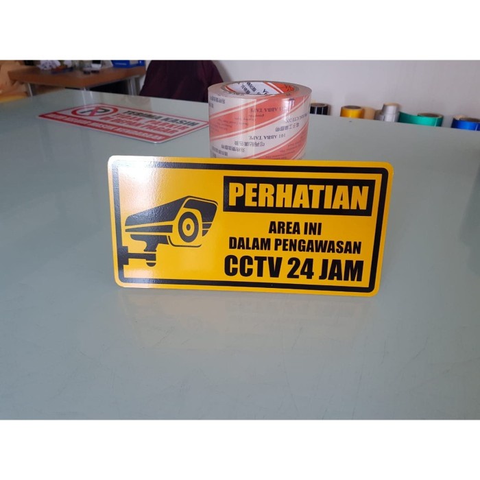 

Papan Plang / Rambu Area Dalam Pengawasan Cctv Plat Aluminium 40X20Cm