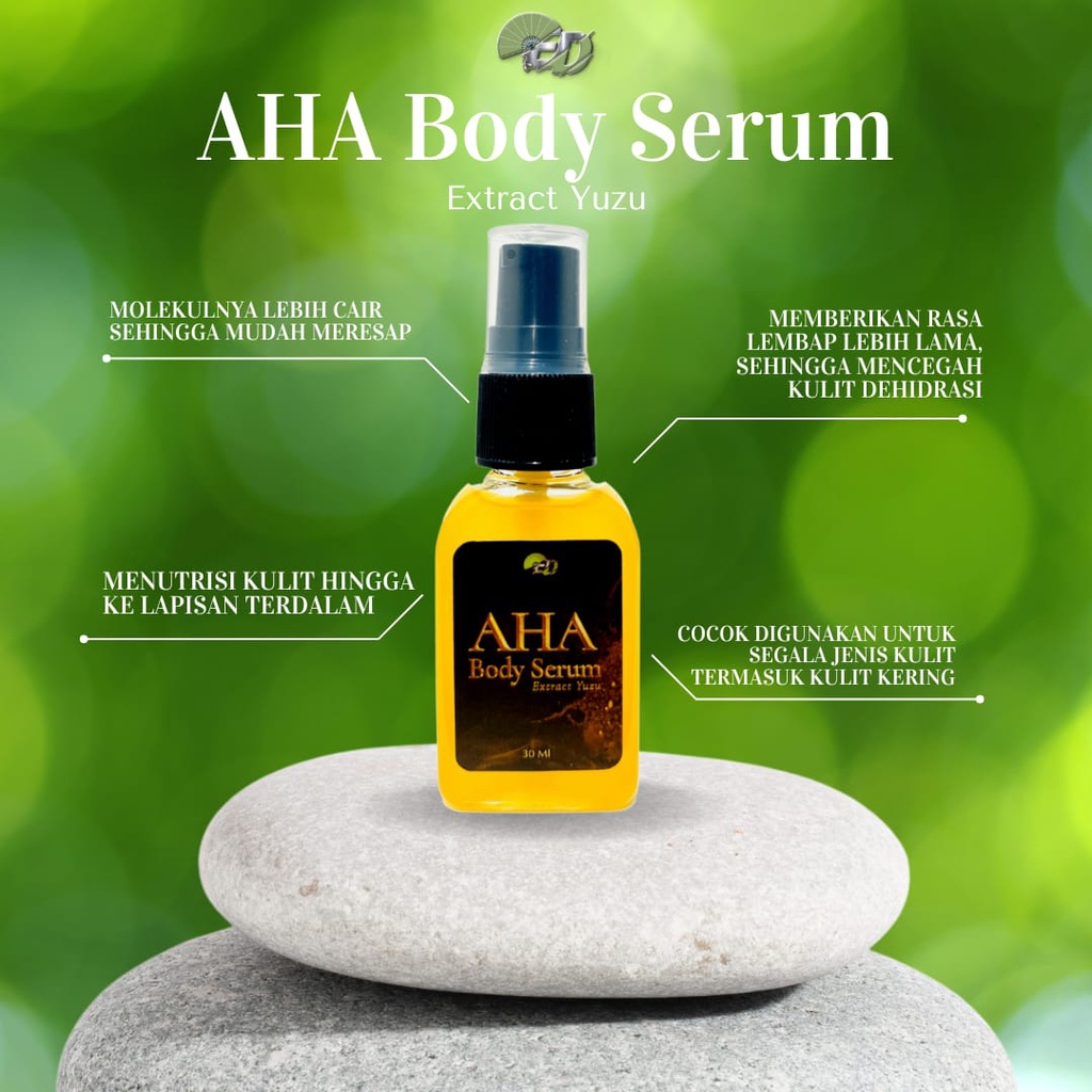 AHA Body Serum ELD With Extract Yuzu / Body Serum / Serum Badan / Serum Pemutih / Serum Whitening