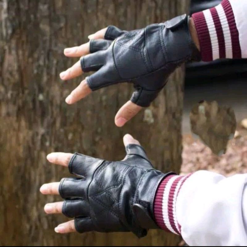 Sarung tangan motor kulit - sarung tangan motor - sarung tangan kulit original - sarung tangan pria