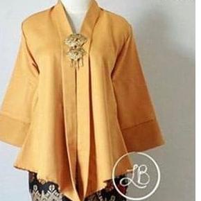 ATASAN KEBAYA FLOY MURAH HITAM MODERN - kebaya kartini