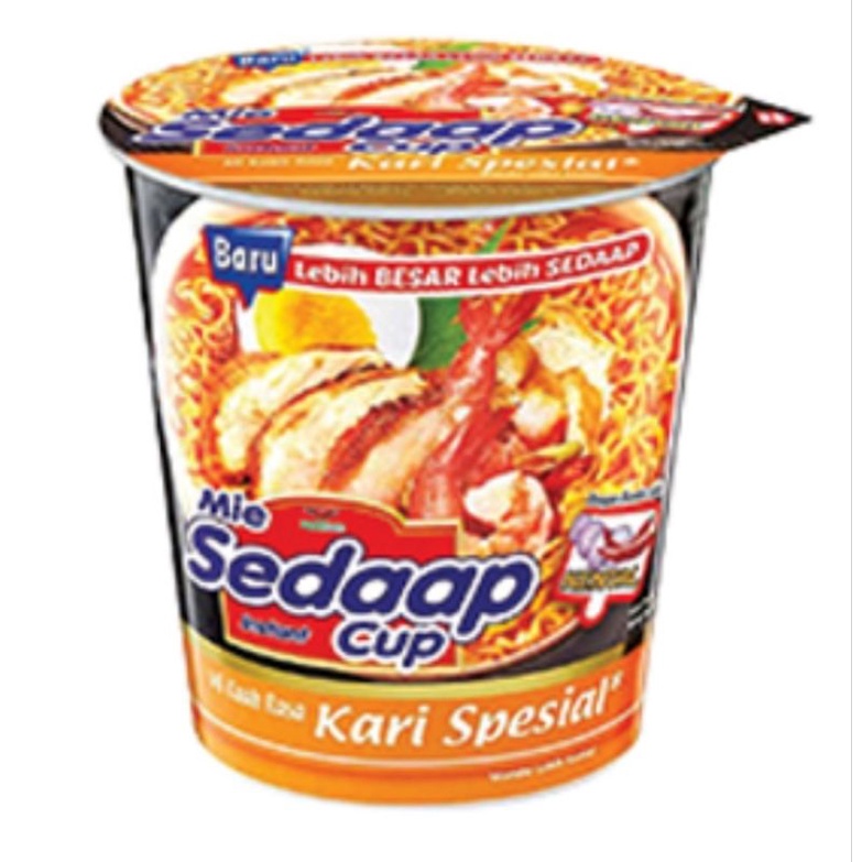 

( SATUAN ) mie sedap cup rasa kari 79gr isi 1 ( SATU ) pcs