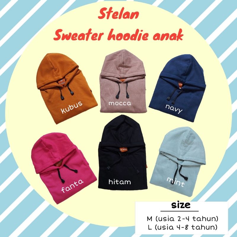 stelan anak/cewe/cowo/sweater/oblong/hoodie/usia 2-8 tahun