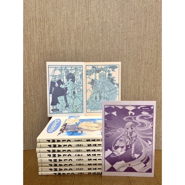 Komik Manga Set Chobits Vol 1-8 tamat by Clamp ada postcard