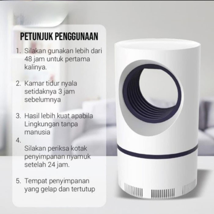 Lampu Penangkap Perangkap Nyamuk Ultraviolet USB UV