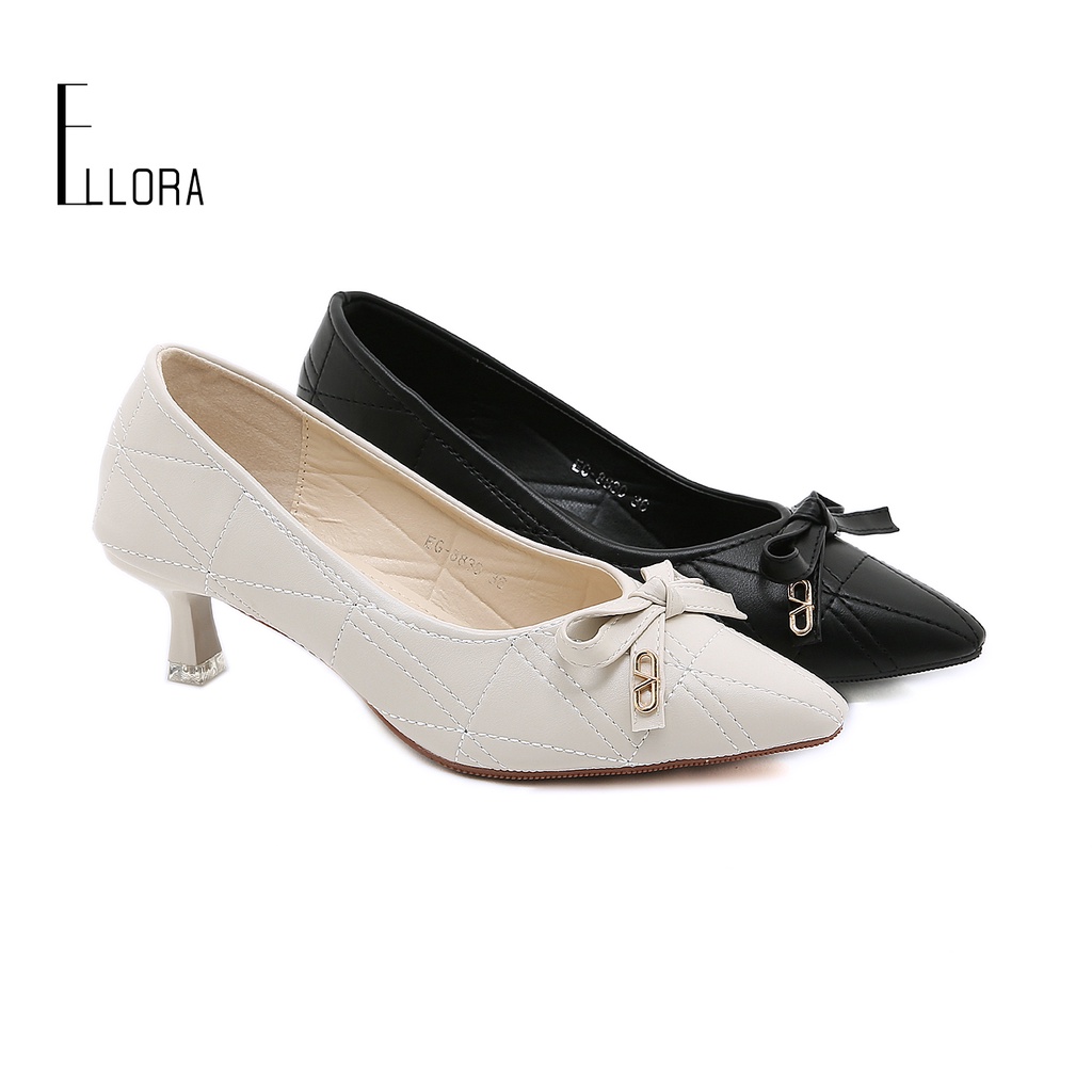 ELLORA EG-8830 Sepatu Heels Wanita Kerja Import 5cm Sintetis