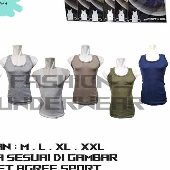 Singlet Pria AGREE SPORT 004 - Putih, M