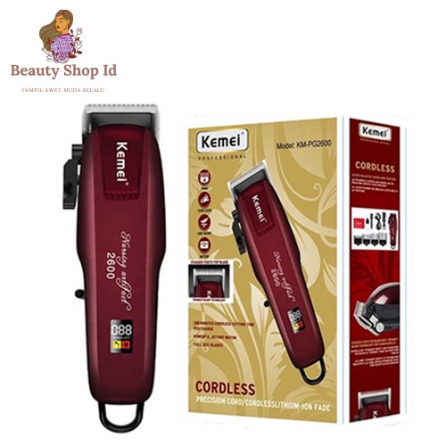 Beauty Jaya - Kemei KM-PG2600 Alat Cukur Rambut Hair Clipper Rechargeable Alat Cukur Hair Trimmer Clipper