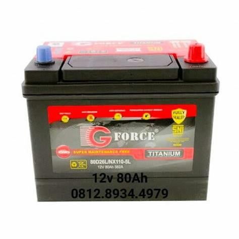Aki G Force Titanium NX110-5L 80D26L 12v 80ah