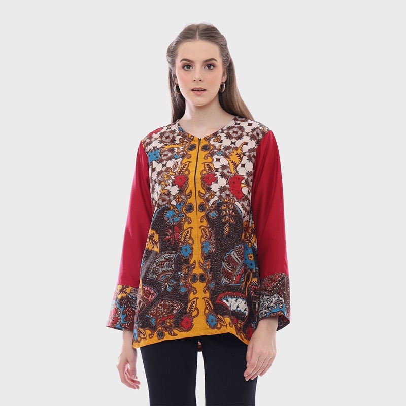 Blus Batik Wanita Anila Premium Handmade Size M/L/XL - Naira Batik